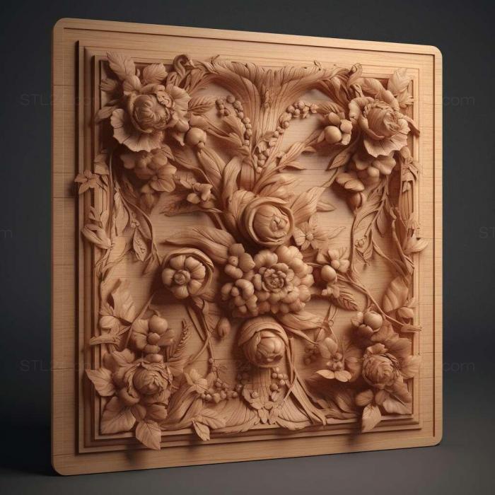Patterns and decorations (bureau 1, PATTERN_209) 3D models for cnc